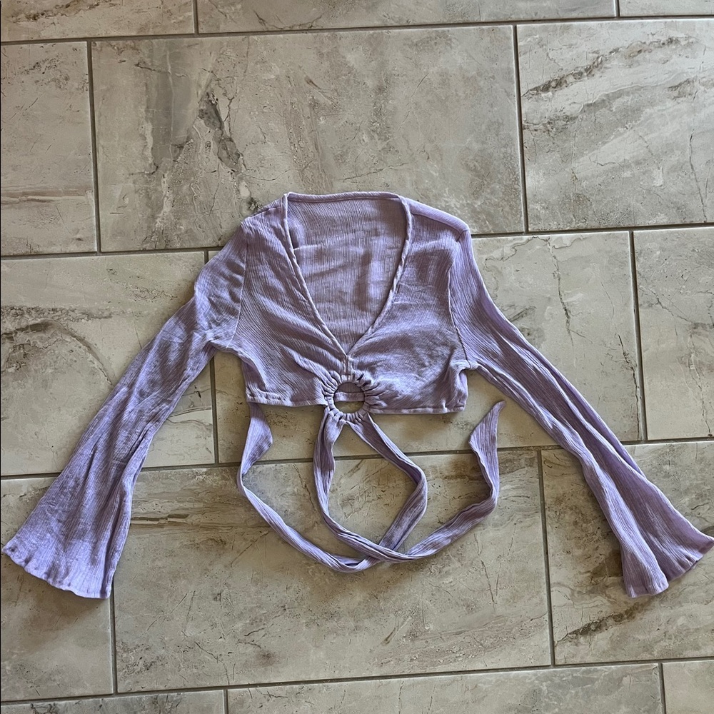 Shein purple crop top